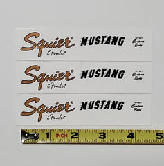 Have one to sell? Sell one like this Sell something else Share Squier by Fender Mustang Waterslide Guitar Neck Headstocks Decals (Set of 3)