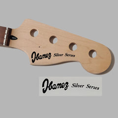 Ibanez Silver Series Bass Waterslide Guitar Neck Headstock Decals (Set of 2)