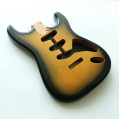 Cxxss Nitro Finished SSS Alder Wood Matched ST Guitar Body in Aged Sunset for DIY Electric Guitars