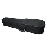 Durable Cloth Fluff Triangle Shape Case with Beige Lining for 4/4 Violin Black