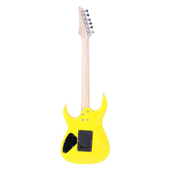 No logo Novice Entry Level 170 Electric Guitar HSH Pickup Bag Strap Paddle Rocker Cable Wrench Tool Yellow