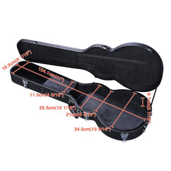 Guitar Hard Case for Acoustic Guitar made of hard plywood wrapped in PU leather