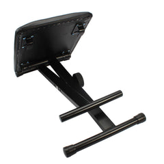 Adjustable Folding Piano Bench Stool Seat Black