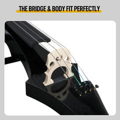 Full Size 4/4 Electric Style Cello with Case Bow Rosin Earphone Connecting line
