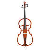 Full Size 4/4 Electric Style Cello with Case Bow Rosin Earphone Connecting line Natural