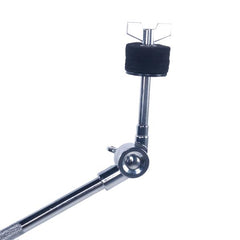 Professional Pedal Control Style Double Tom Drum Stand Silver & Black