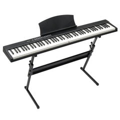 No logo 88 Key Magnetic Connection Piano Semi-Weighted Standard Digital Piano with Stand, MIDI Bluetooth, Handbag,Headphone,for Piano Lover Black color