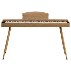 GDP-203 88 Key Standard Full Weighted Keyboards Digital Piano with Metal Stand, Power Adapter, Triple Pedals, Headphone,for All Experience Natural Wood color