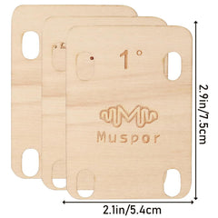 3 pieces of electric guitar neck bottom adjustment shims