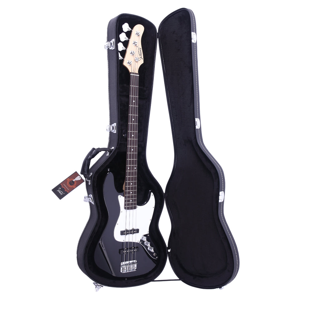 Szzzp  High Grade Electric Bass Microgroove Hard Case Black