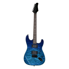 Szzzp 39in Electric Guitar H-H Pickups Trans Blue suit for Heavier Rock