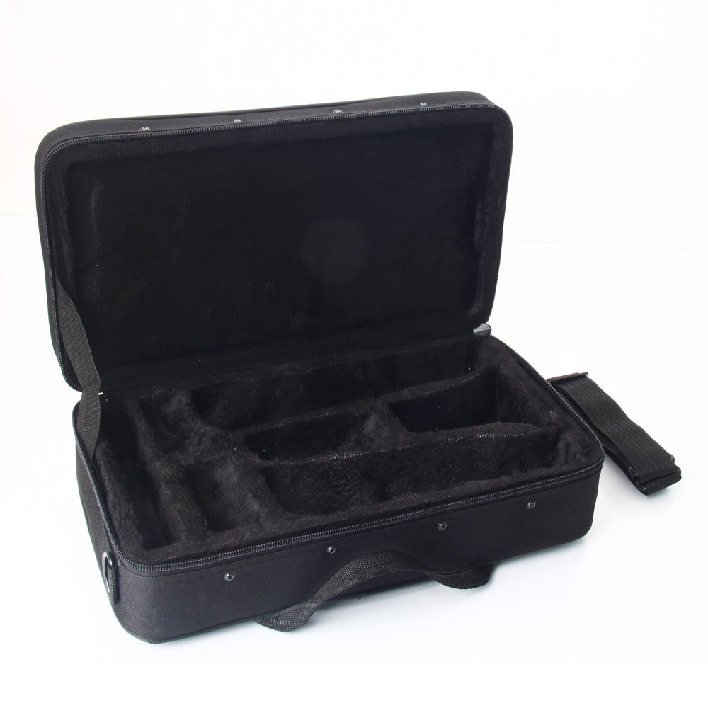 Szzzp Portable Lightweight Square Messenger Case for Clarinet Black