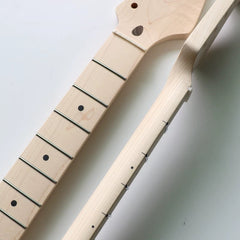 Lacquer free Canadian maple wood integrated 21Fret grade ST guitar neck