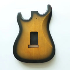Cxxss Nitro Finished SSS  Alder Wood Matched ST Guitar Body in Aged Sunset for DIY Electric Guitars