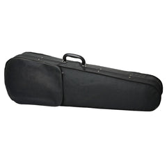 Szzzp Durable Cloth Fluff Triangle Shape Case with Silver Gray Lining for 4/4 Violin Black