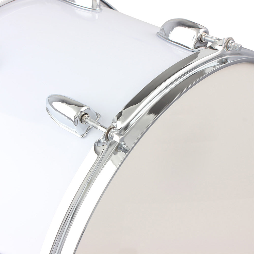 Szzzp 14 x10 inches Marching Drum Drumsticks Key Strap White