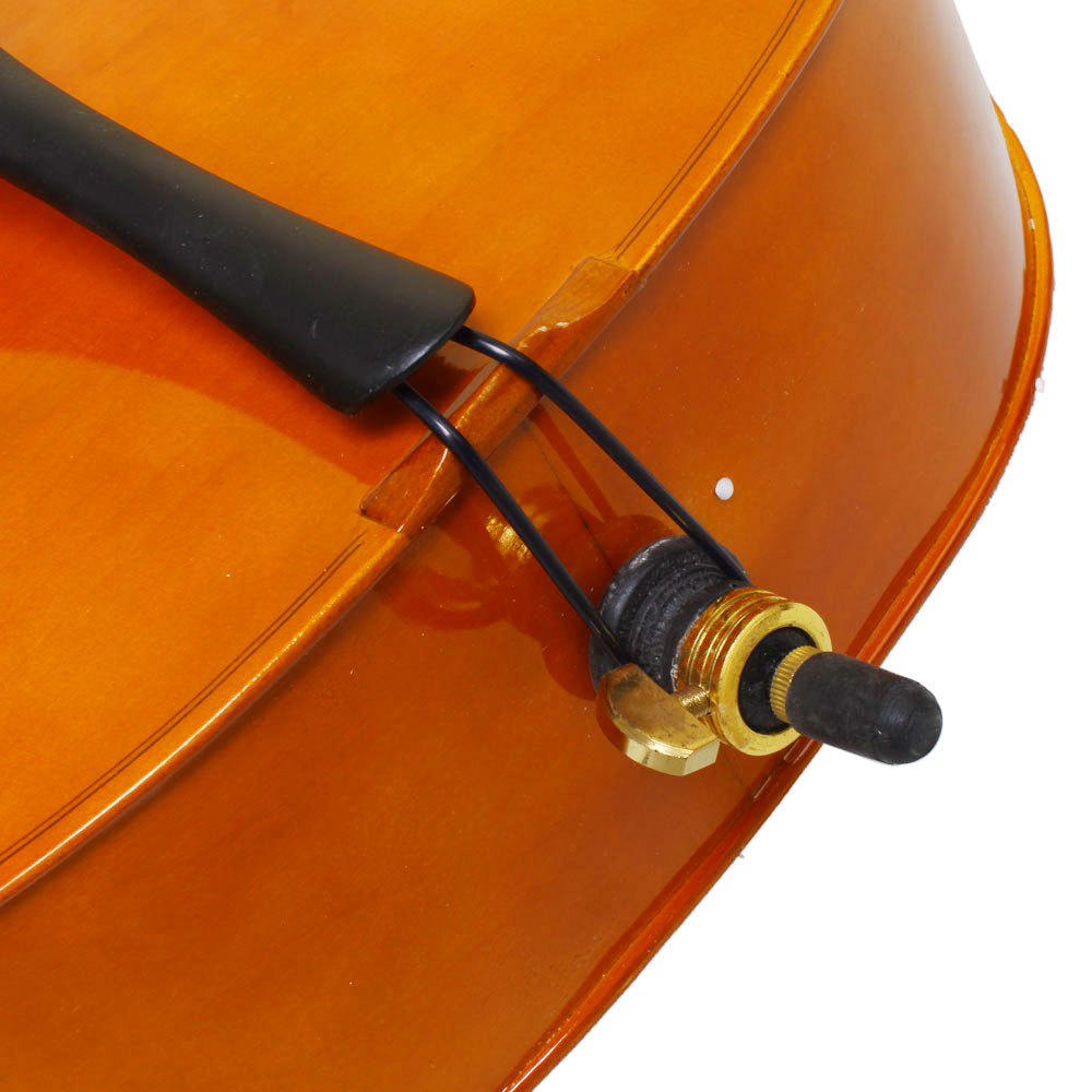 Szzzp 4/4 Wood Cello Bag Bow Rosin Bridge Natural