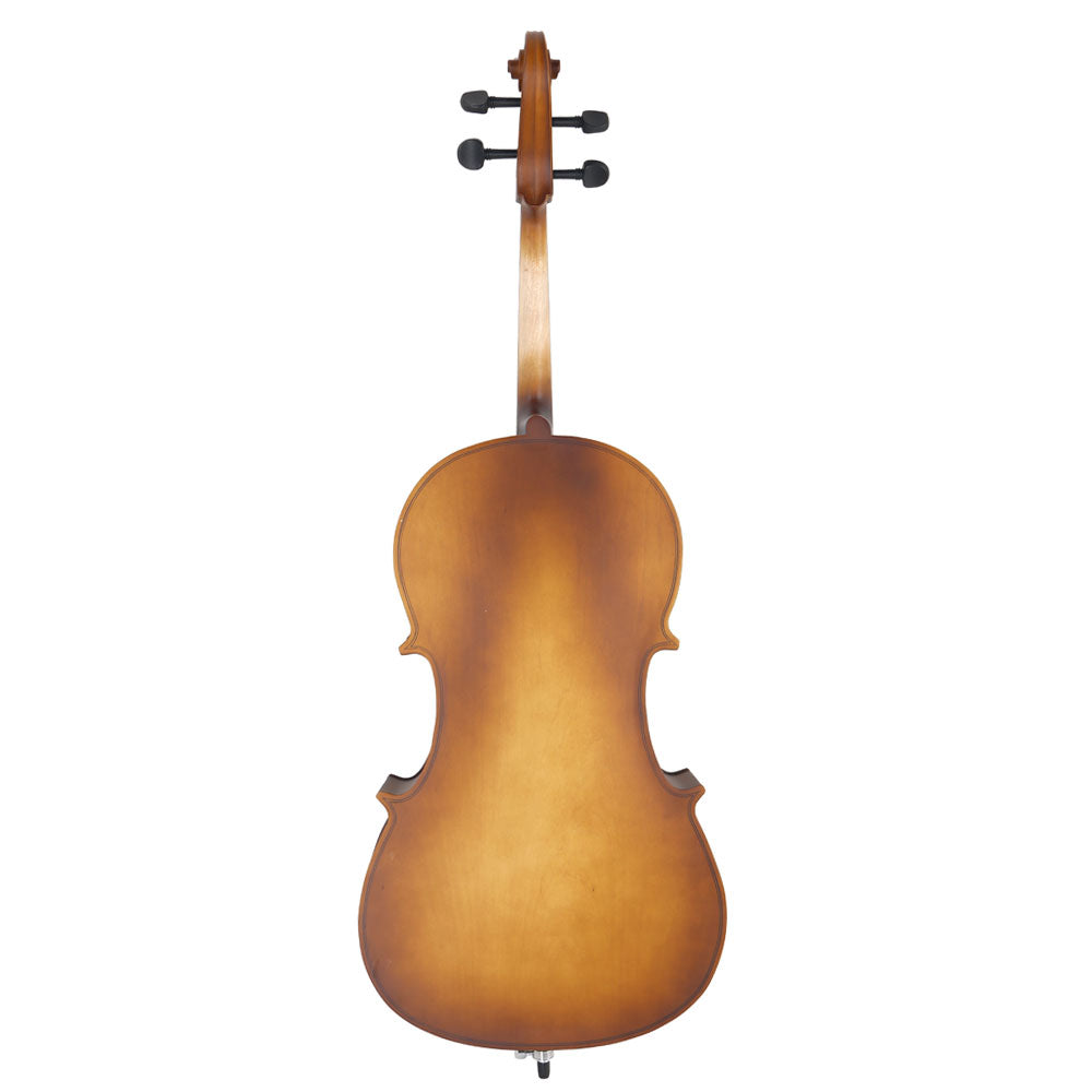 Szzzp 4/4 Acoustic Cello Case Bow Rosin Wood