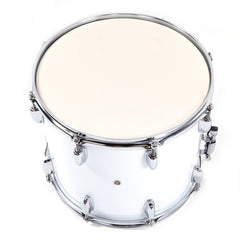 Szzzp 14 x10 inches Marching Drum Drumsticks Key Strap White