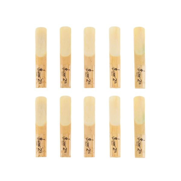 LADE 10pcs Wooden Beating Reeds for Clarinet Yellow