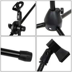 Szzzp FS-002 Folding Type Tripod Boom Microphone Mic Stand - Black