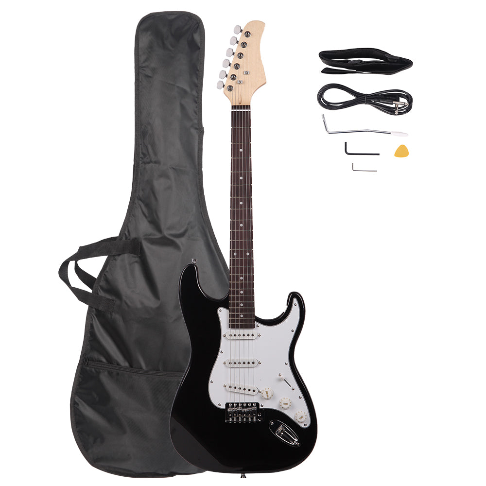 Szzzp Rosewood Fingerboard Electric Guitar Black - White