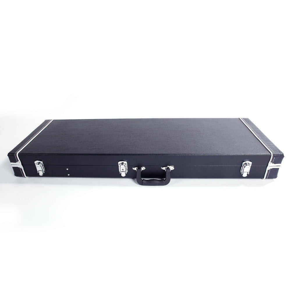 Szzzp ST High Grade Electric Guitar Square Hard Case Microgroove Flat - Black