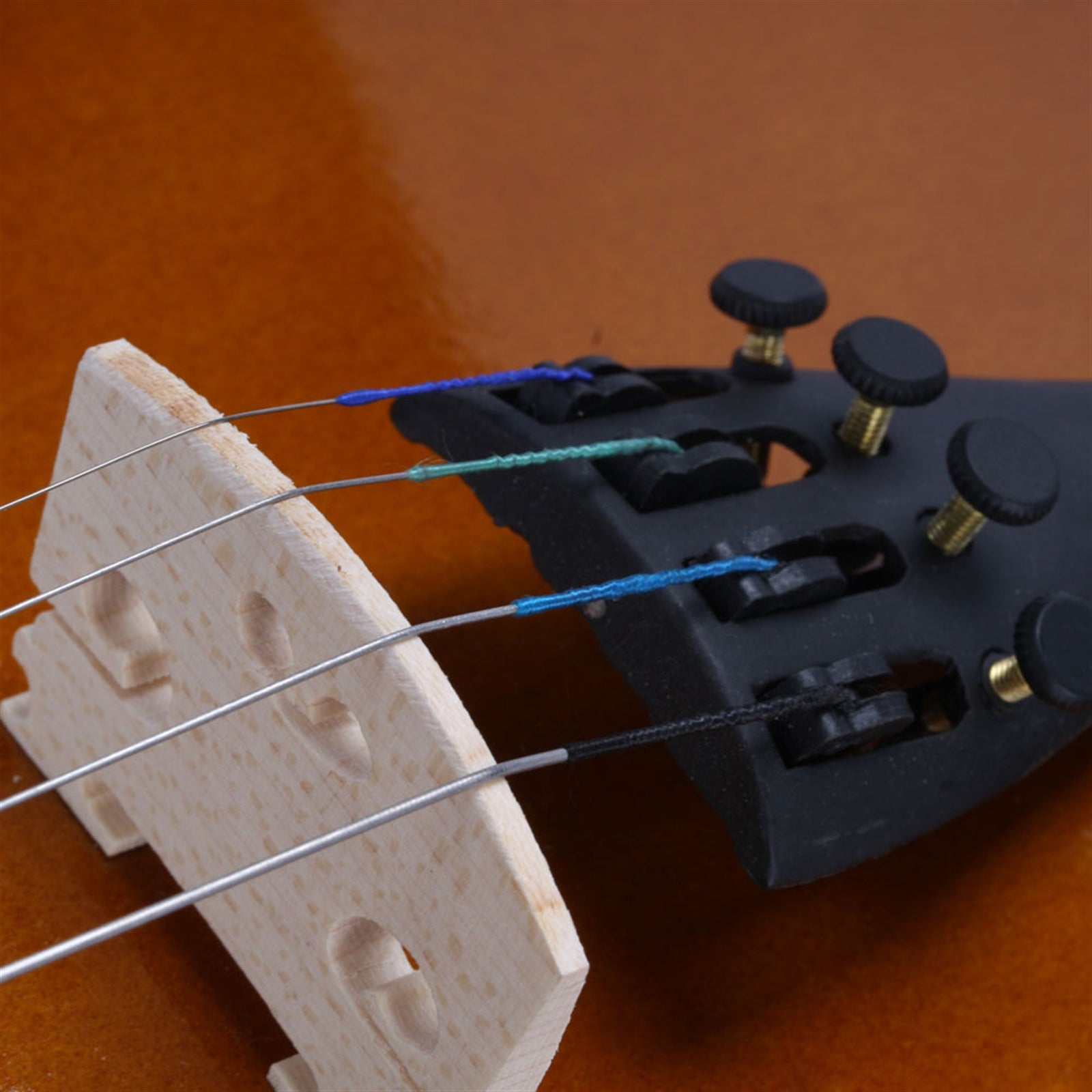 Szzzp 3/4 Acoustic Violin Case Bow Rosin Natural