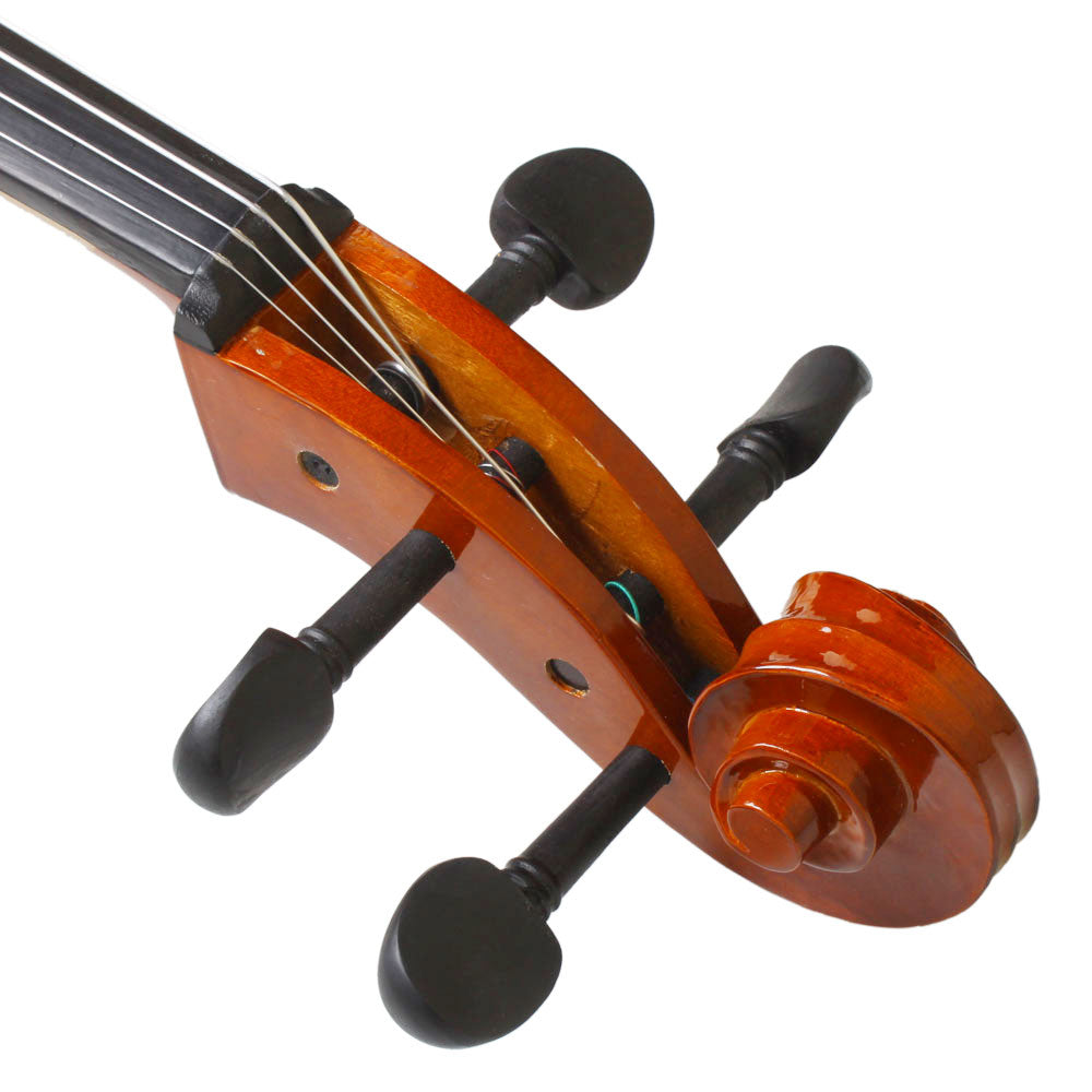 Szzzp 4/4 Wood Cello Bag Bow Rosin Bridge Natural
