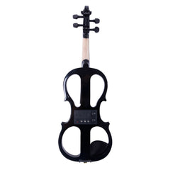 Glarry GV502 4/4 Acoustic Silent Electric Violin with Headphone - Black