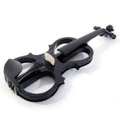 Glarry GV502 4/4 Acoustic Silent Electric Violin with Headphone - Black