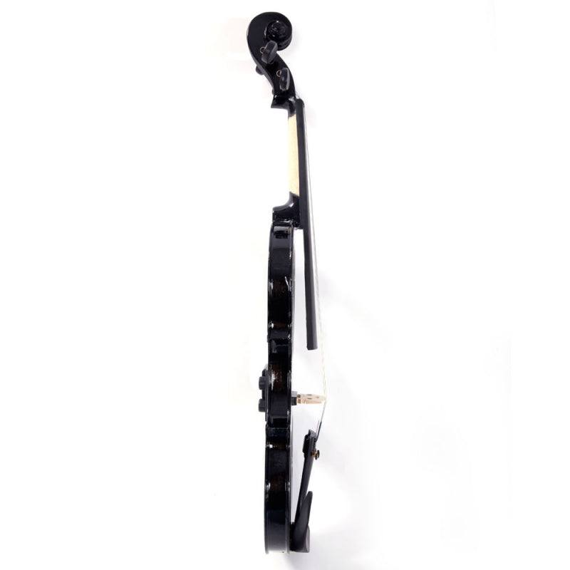 Glarry GV502 4/4 Acoustic Silent Electric Violin with Headphone - Black