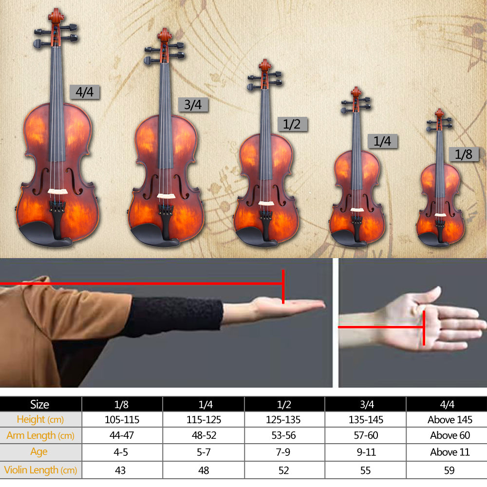 Glarry GV100 4/4 Solid Wood Violin