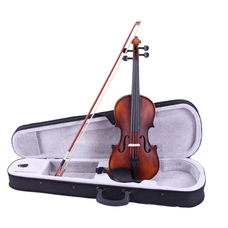 Glarry GV200 4/4 Antiqued Matte Solid Wood Violin