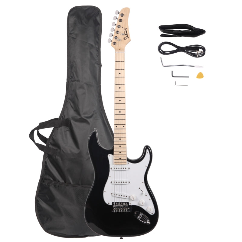 Glarry GST Maple Fingerboard Electric Guitar - Black