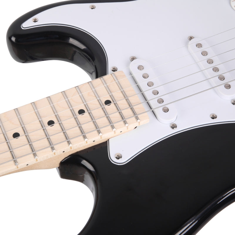 Glarry GST Maple Fingerboard Electric Guitar - Black