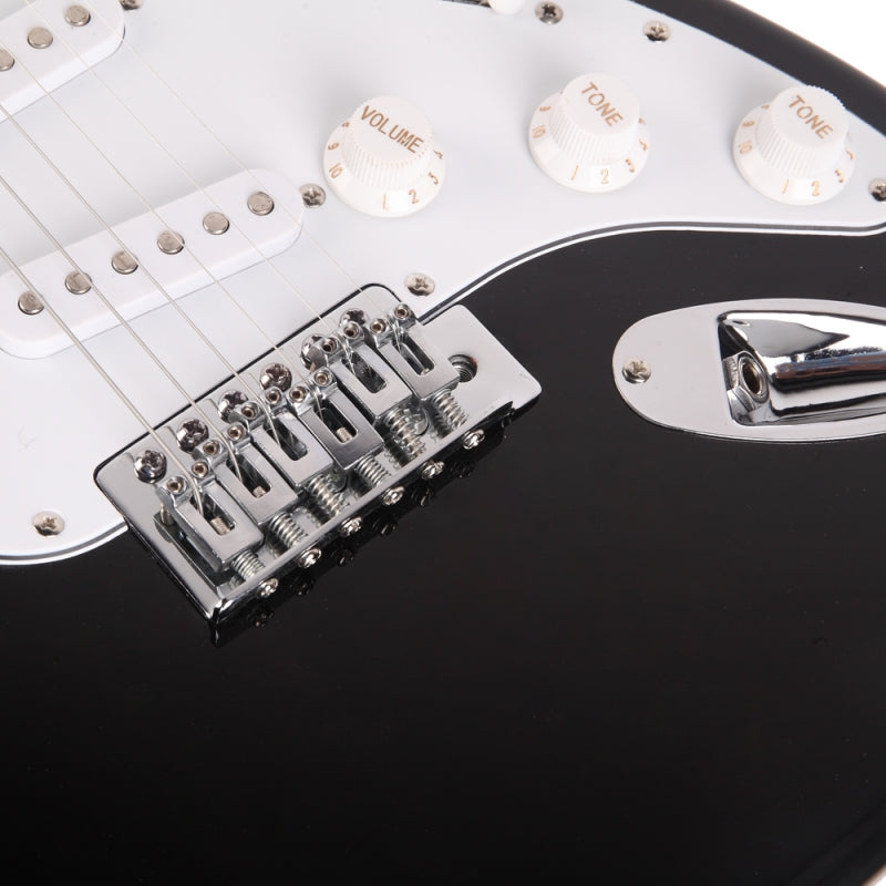 Glarry GST Maple Fingerboard Electric Guitar - Black