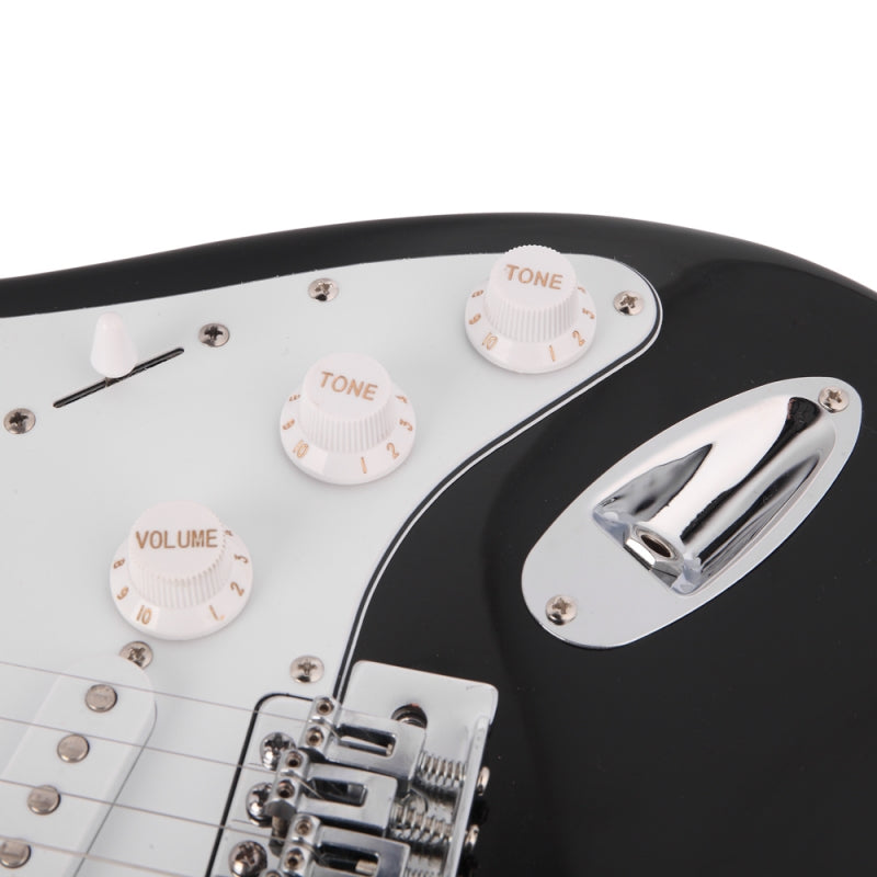 Glarry GST Maple Fingerboard Electric Guitar - Black