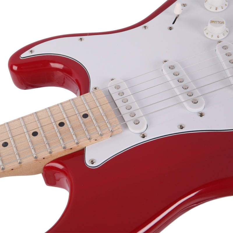 Glarry GST Maple Fingerboard Electric Guitar - Red
