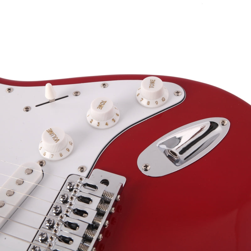 Glarry GST Maple Fingerboard Electric Guitar - Red