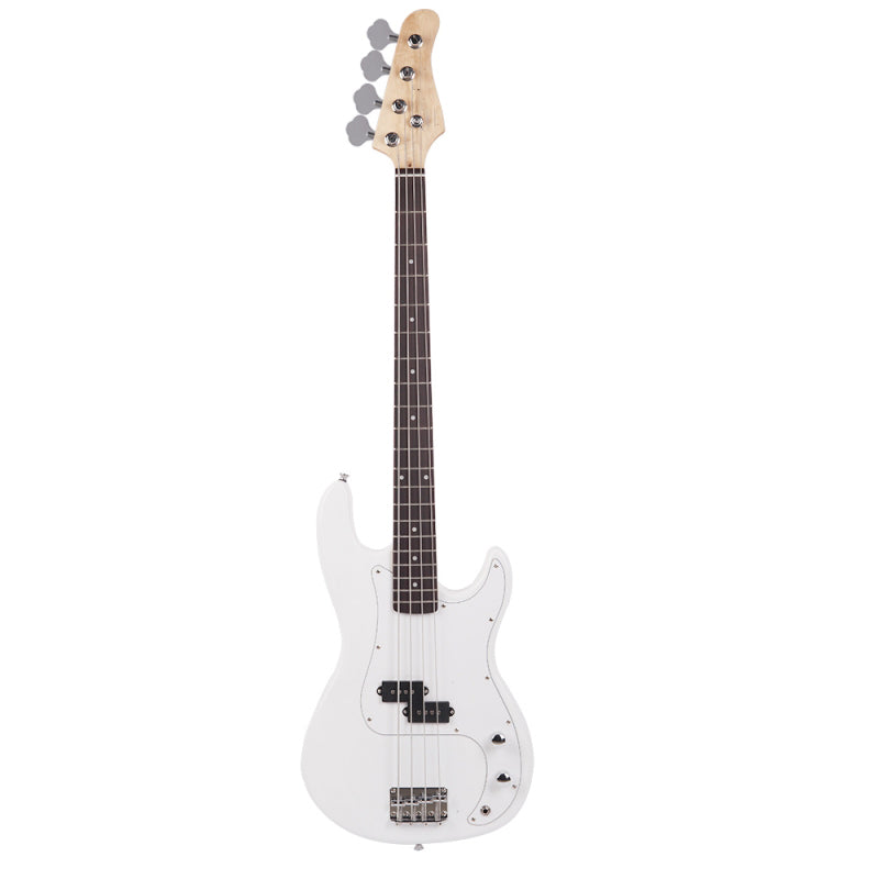 Glarry GP Electric Bass Guitar - White