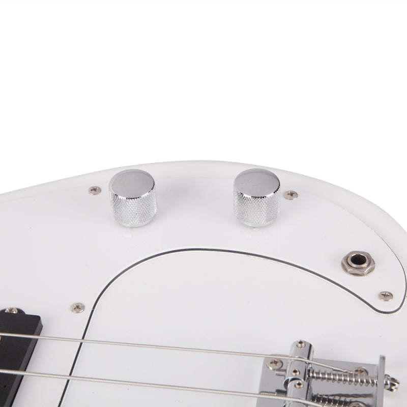 Glarry GP Electric Bass Guitar - White