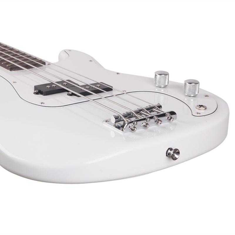 Glarry GP Electric Bass Guitar - White