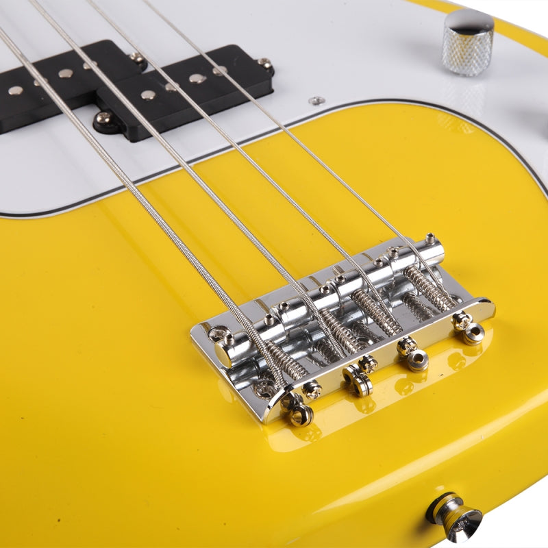 Glarry GP Electric Bass Guitar - Yellow