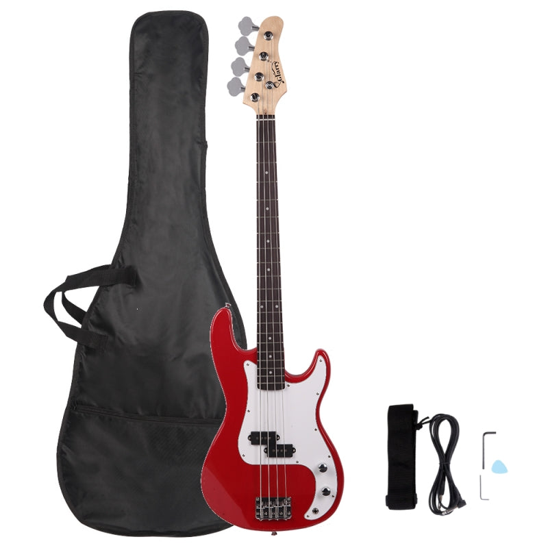 Glarry GP Electric Bass Guitar - Red