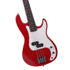 Glarry GP Electric Bass Guitar - Red