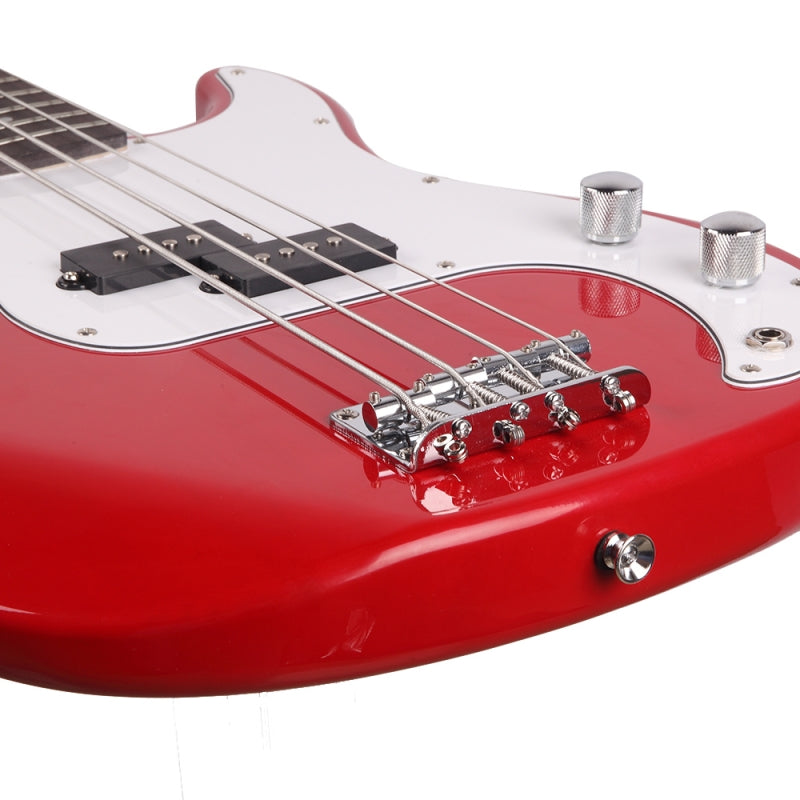 Glarry GP Electric Bass Guitar - Red