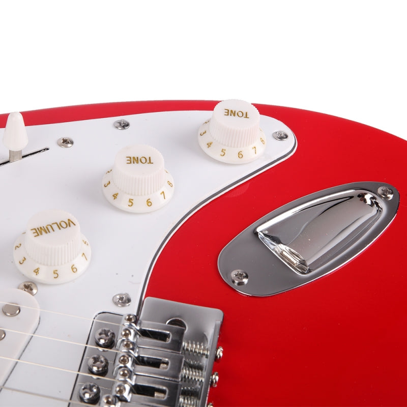 Glarry GST Rosewood Fingerboard Electric Guitar - Red