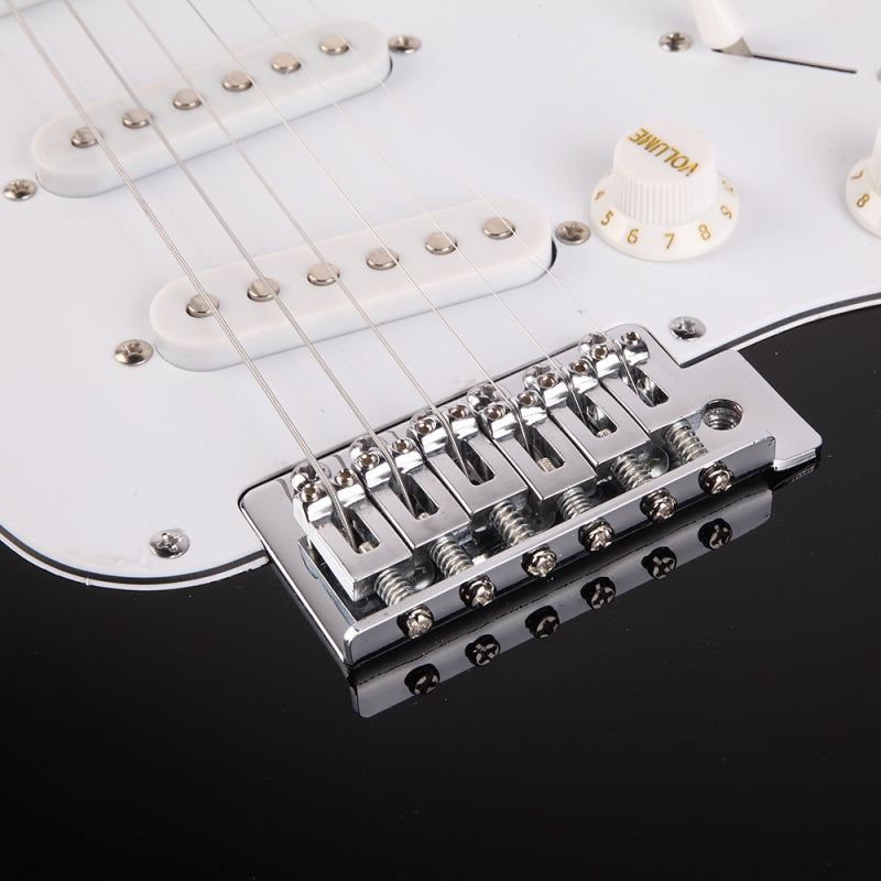 Glarry GST Rosewood Fingerboard Electric Guitar - Black