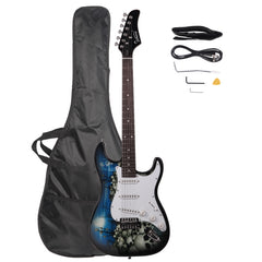 Glarry GST-E Rosewood Fingerboard Electric Guitar Blue